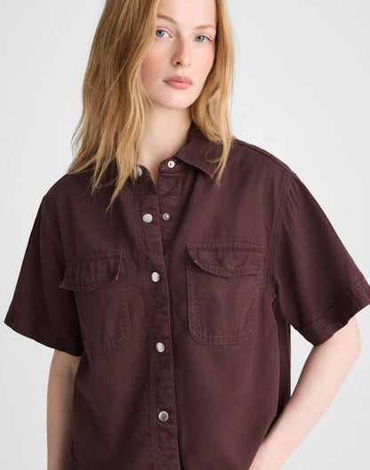 Madewell Airy Denim Utility-Pocket Shirt