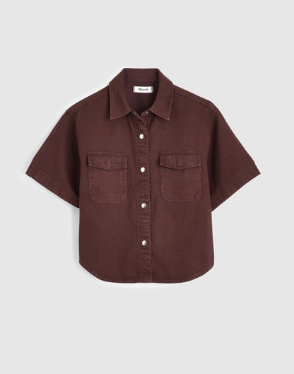 Madewell Airy Denim Utility-Pocket Shirt