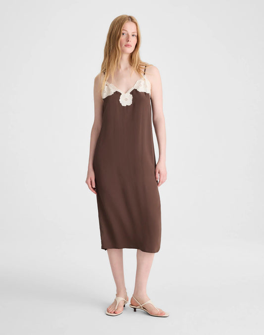 Madewell V-Neck Midi Slip Dress
