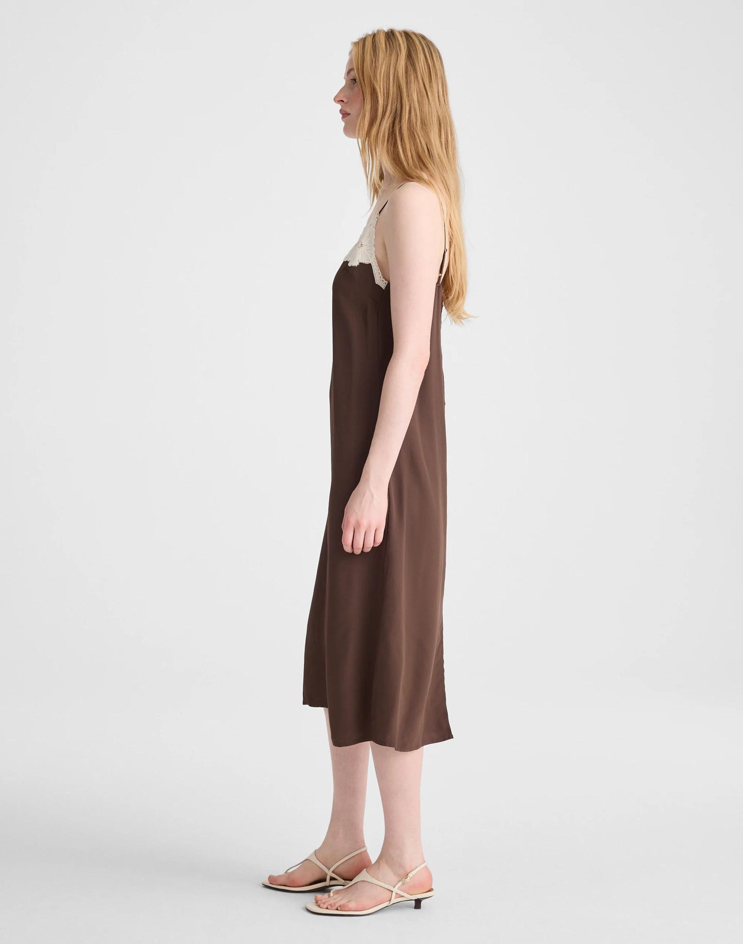 Madewell V-Neck Midi Slip Dress