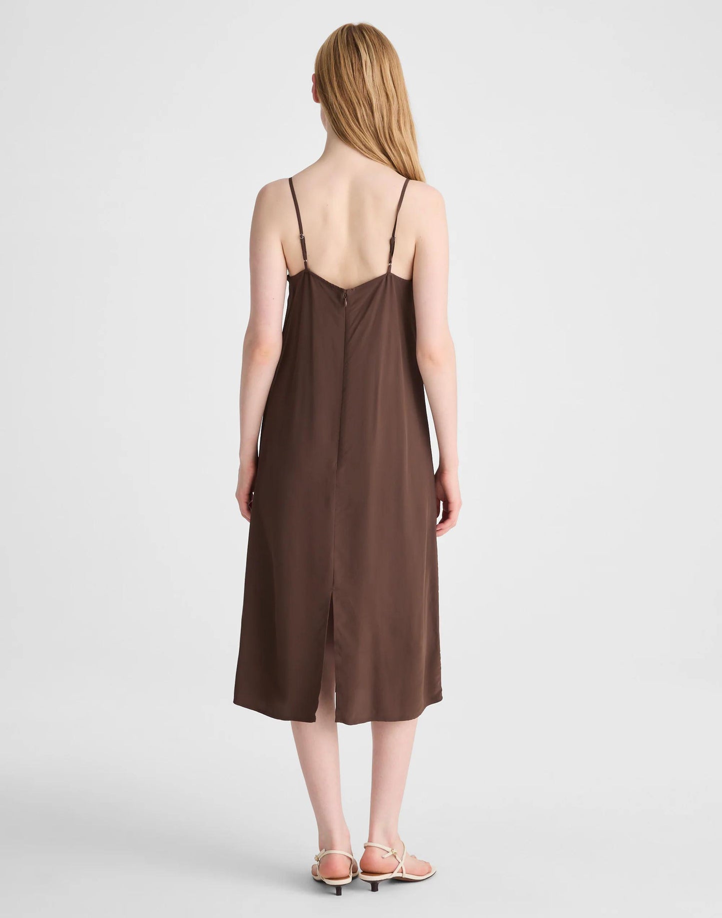 Madewell V-Neck Midi Slip Dress