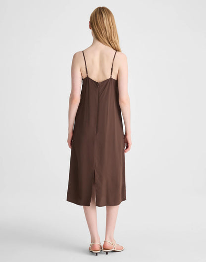 Madewell V-Neck Midi Slip Dress