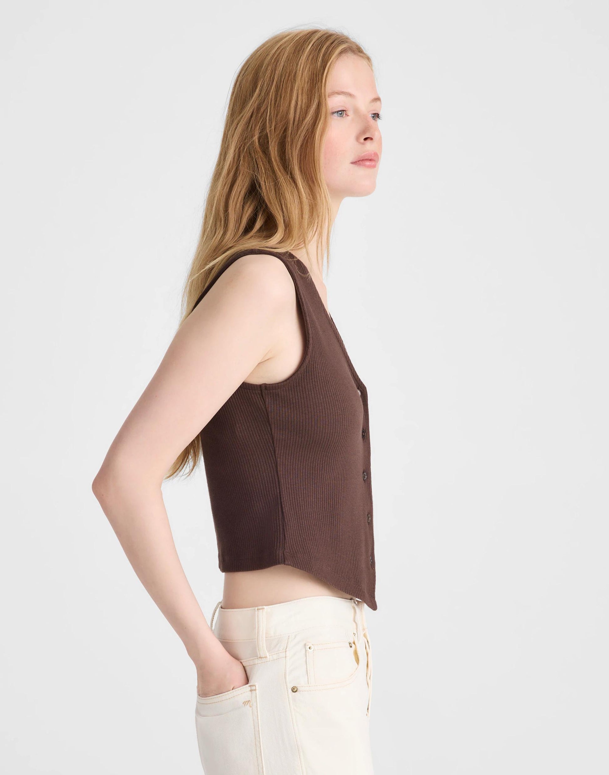Madewell Ribbed V-Neck Vest