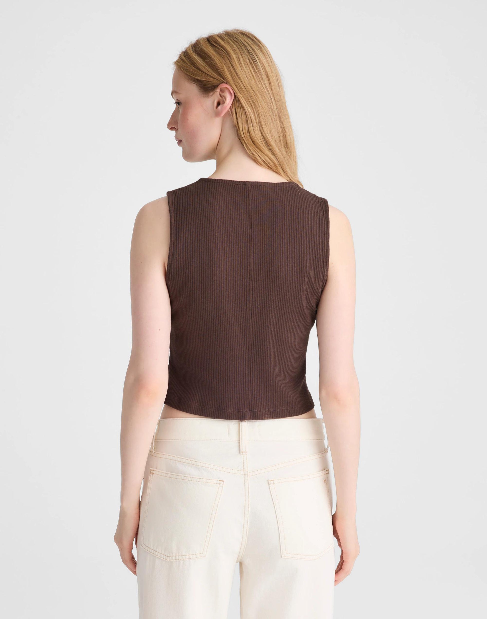 Madewell Ribbed V-Neck Vest