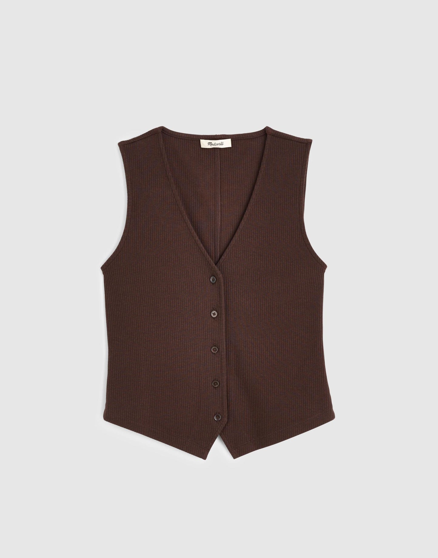 Madewell Ribbed V-Neck Vest