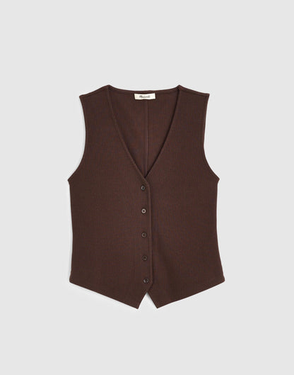 Madewell Ribbed V-Neck Vest