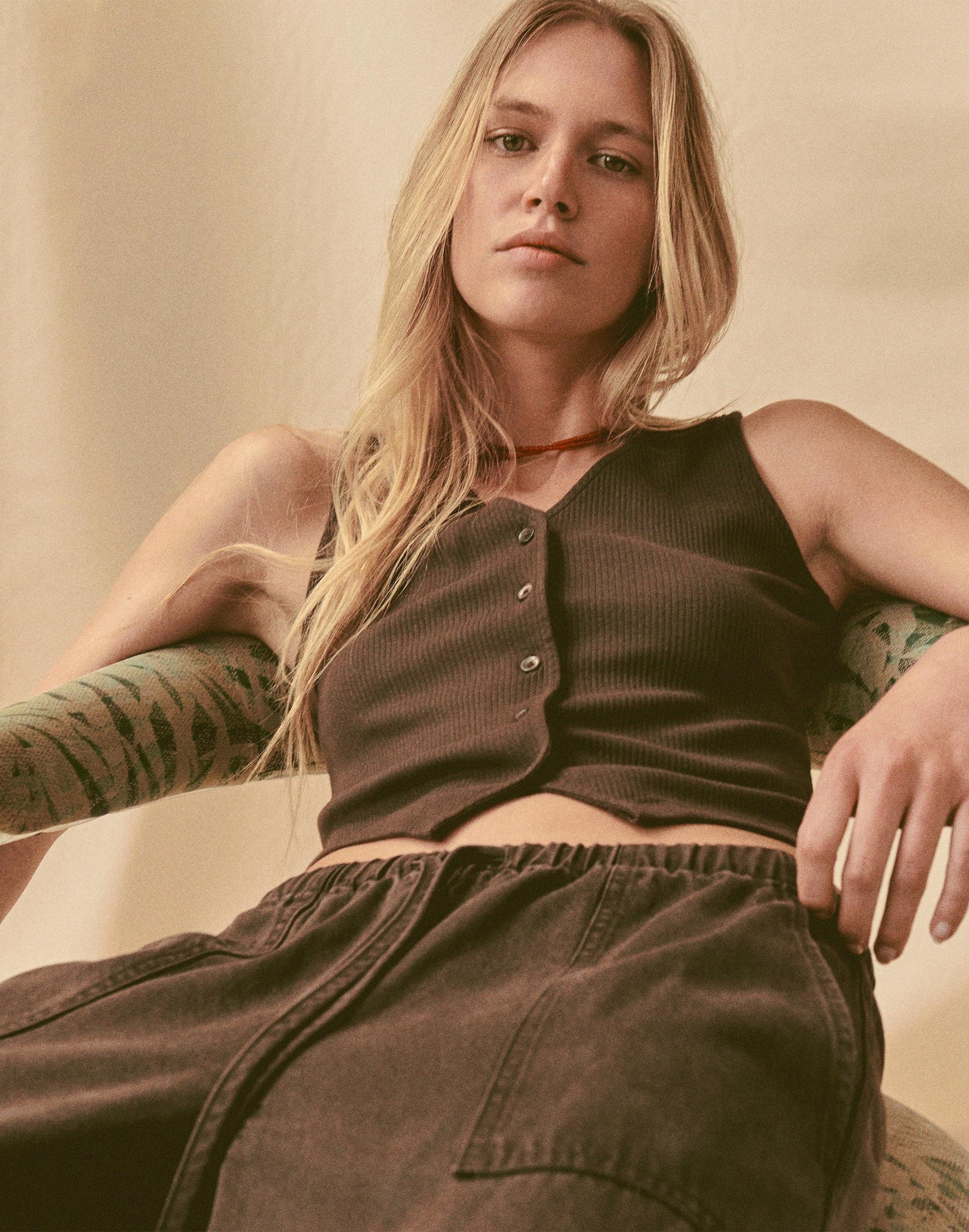 Madewell Ribbed V-Neck Vest