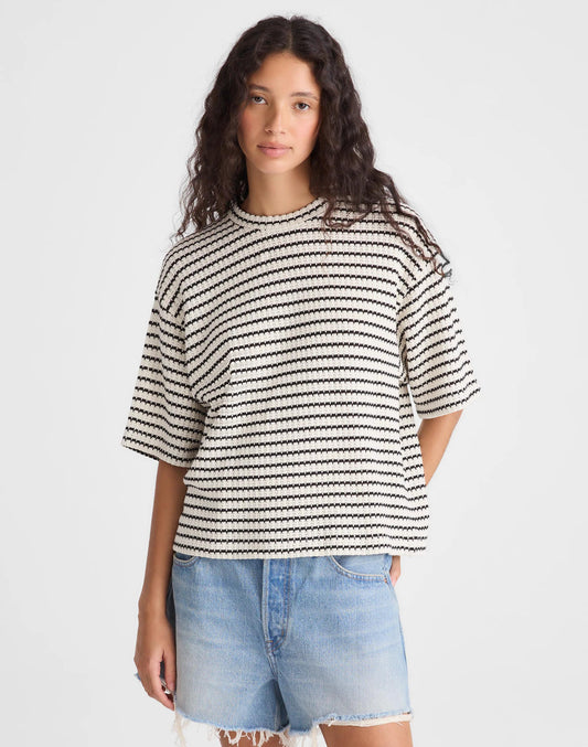 Madewell The Boxy Crop Tee in Allday Jersey