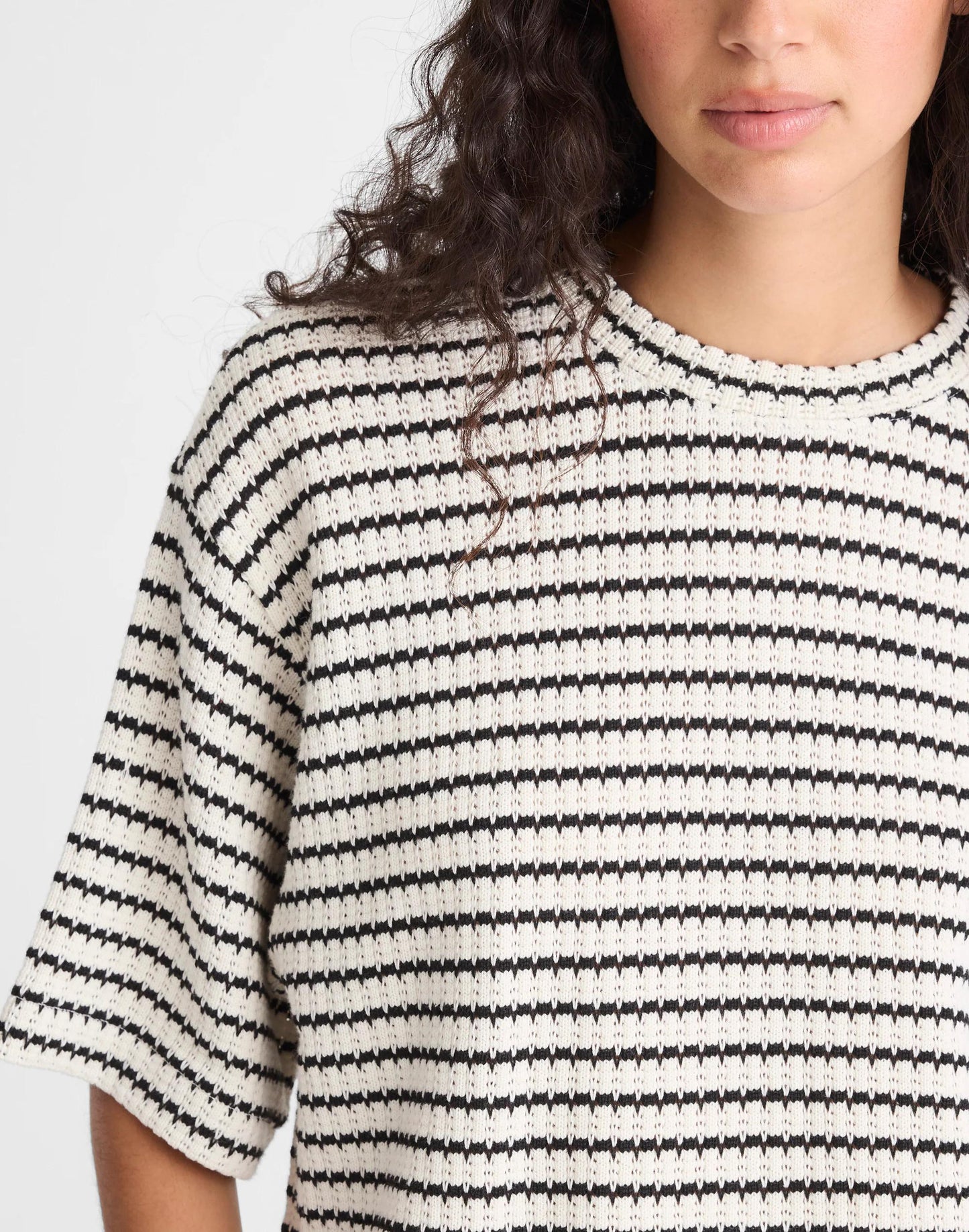 Madewell The Boxy Crop Tee in Allday Jersey