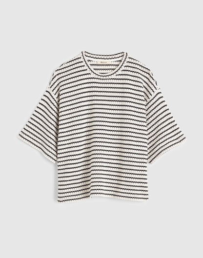 Madewell The Boxy Crop Tee in Allday Jersey