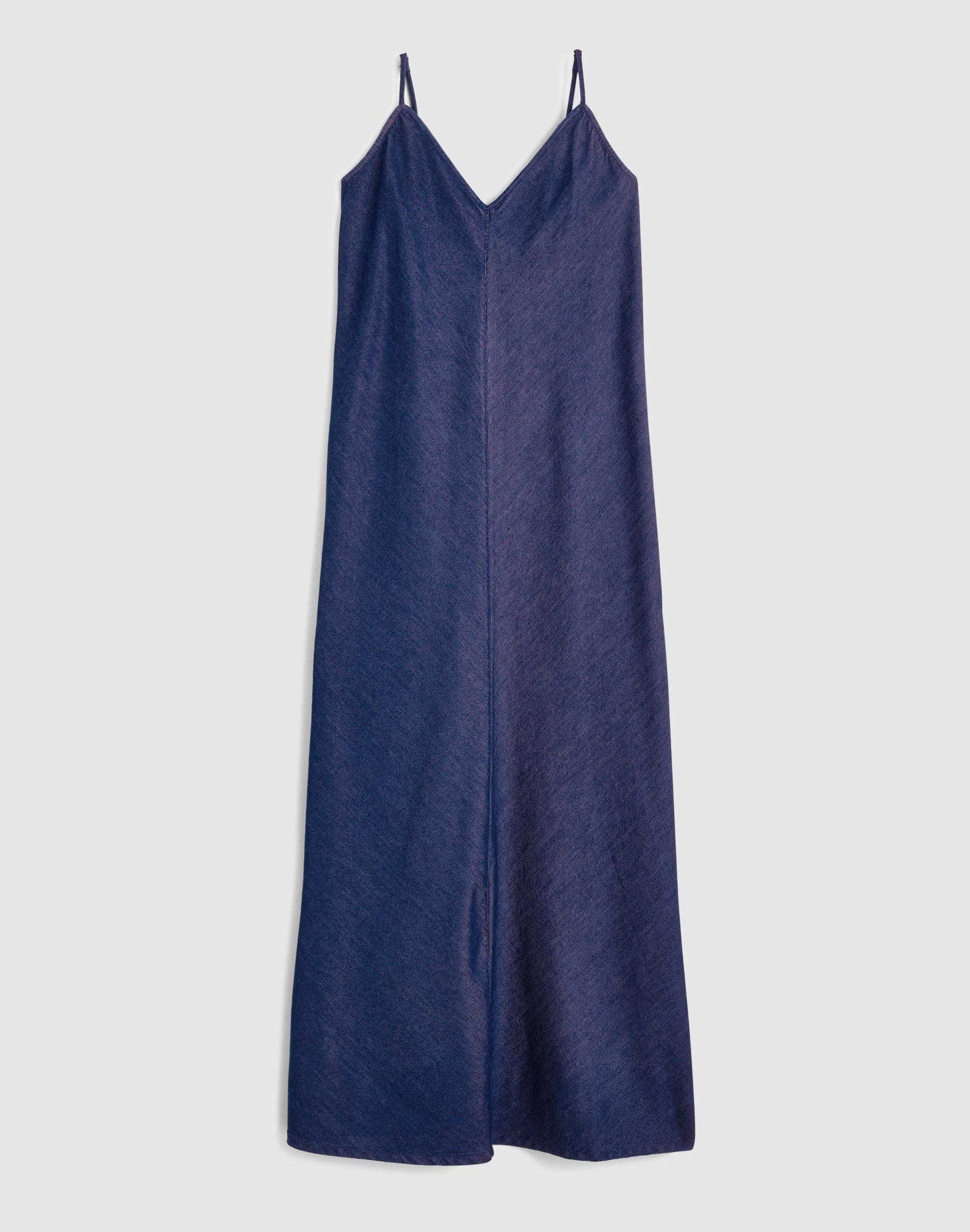 Madewell Airy Denim Maxi Slip Dress