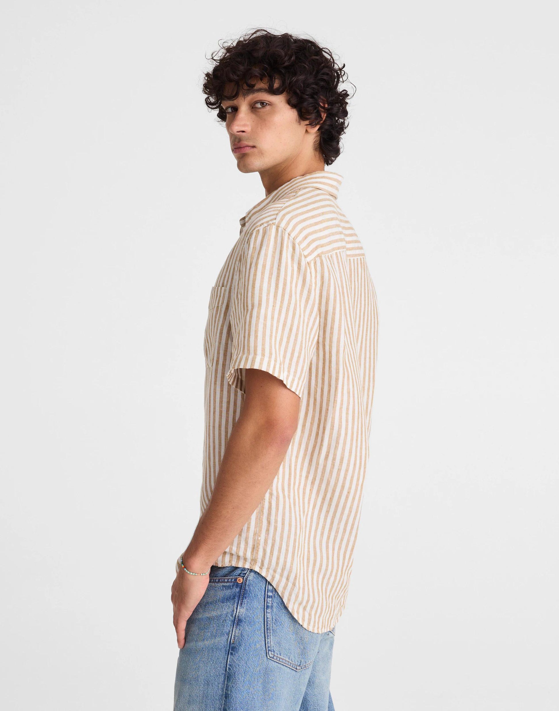 Madewell The Allday Short-Sleeve Shirt in Linen