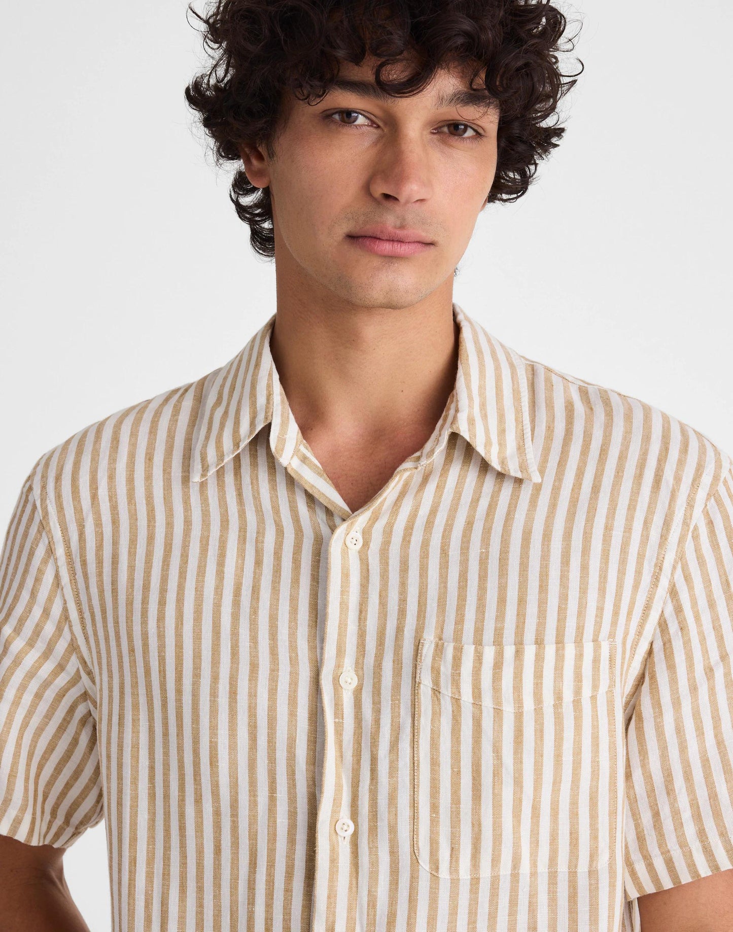Madewell The Allday Short-Sleeve Shirt in Linen