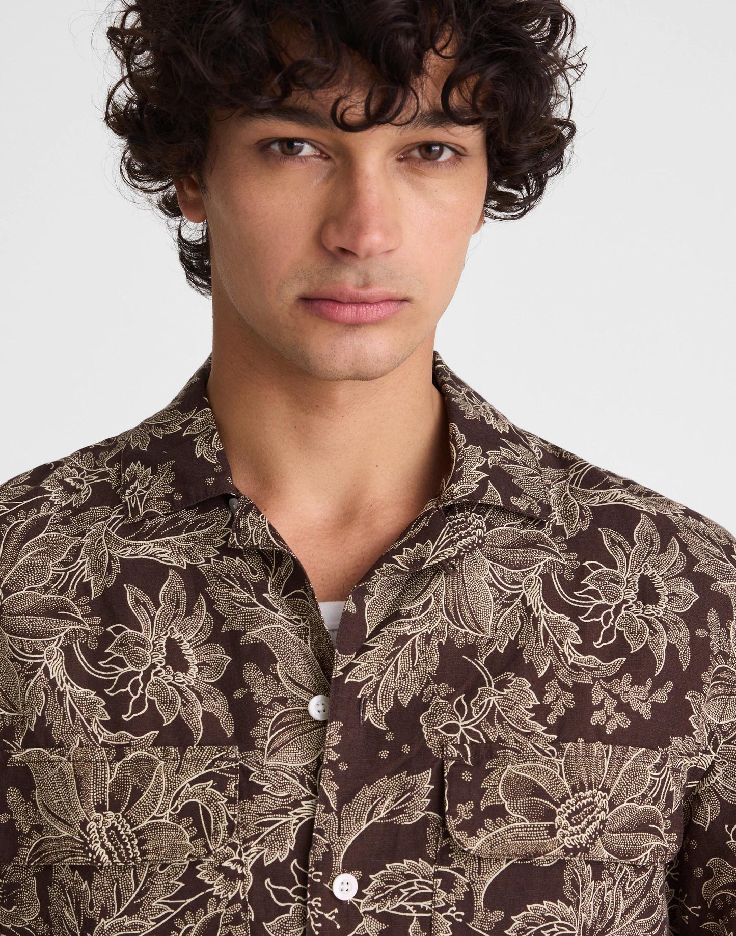 Madewell Short-Sleeve Camp Shirt in Archive Linen Blend