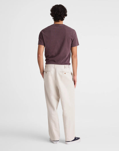 Madewell Double-Pleated Trousers in Meridian Linen Blend