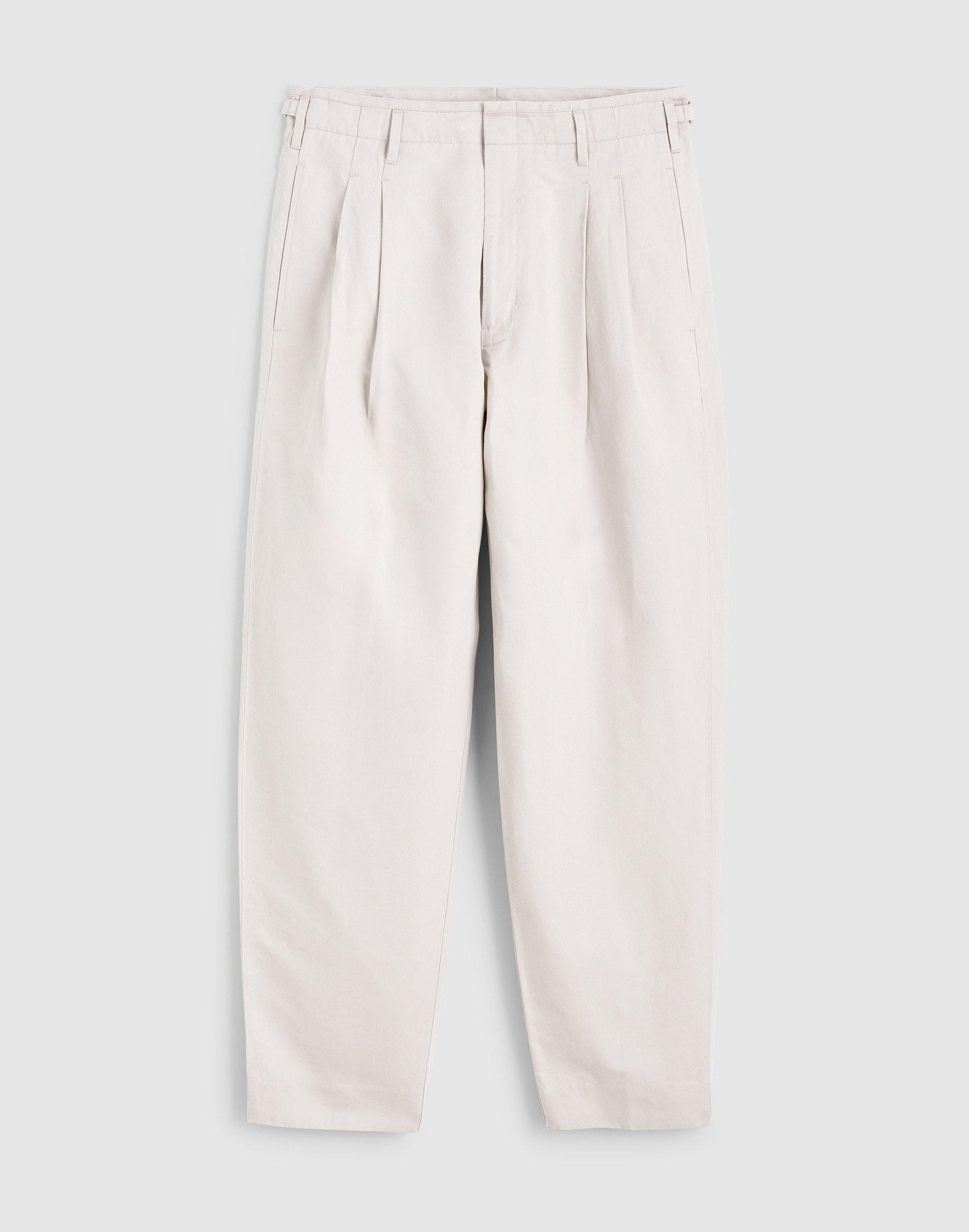Madewell Double-Pleated Trousers in Meridian Linen Blend
