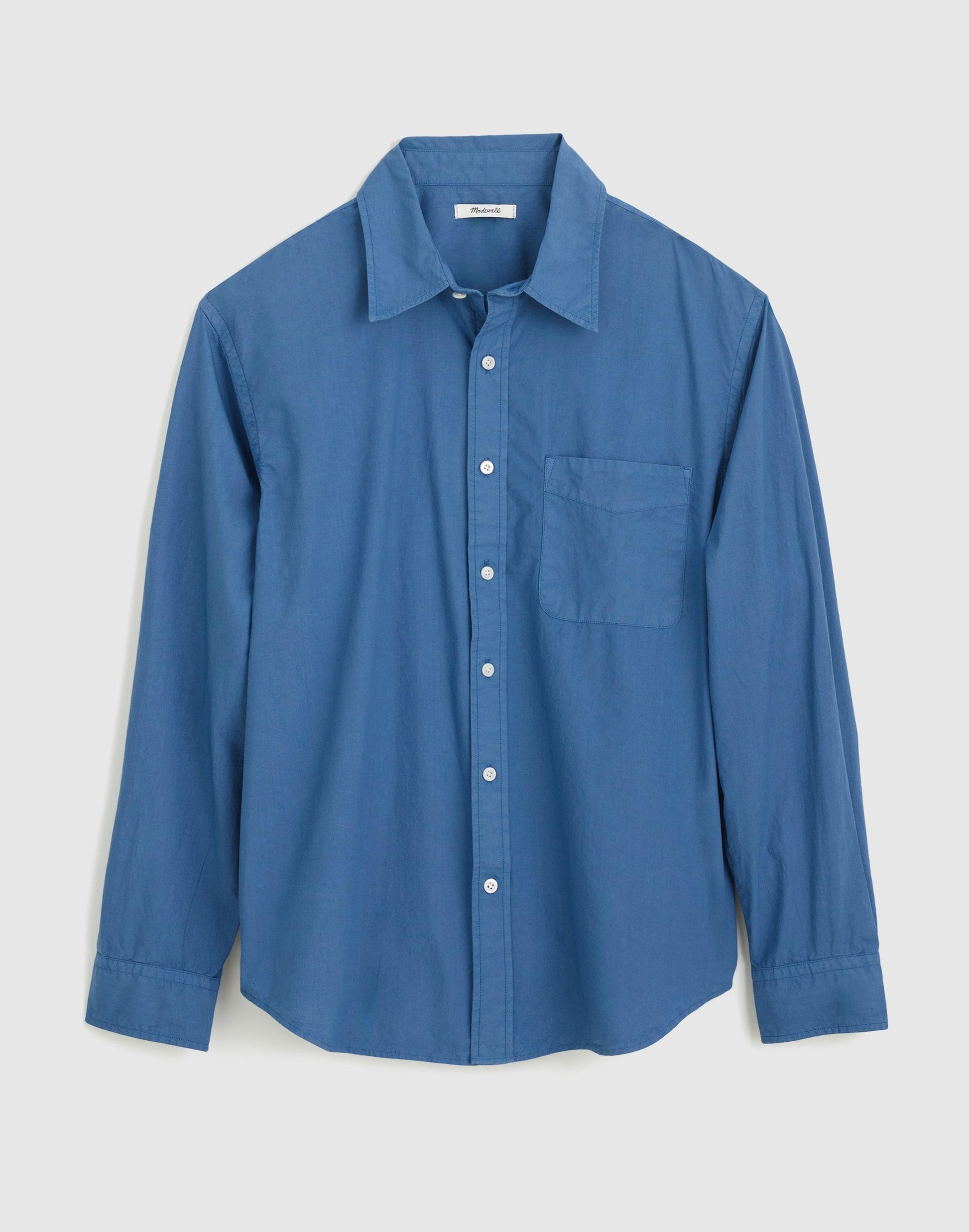Madewell Button-Up Shirt in Crisp Poplin