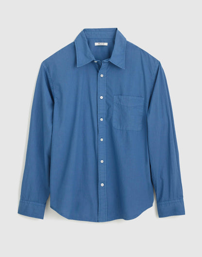 Madewell Button-Up Shirt in Crisp Poplin