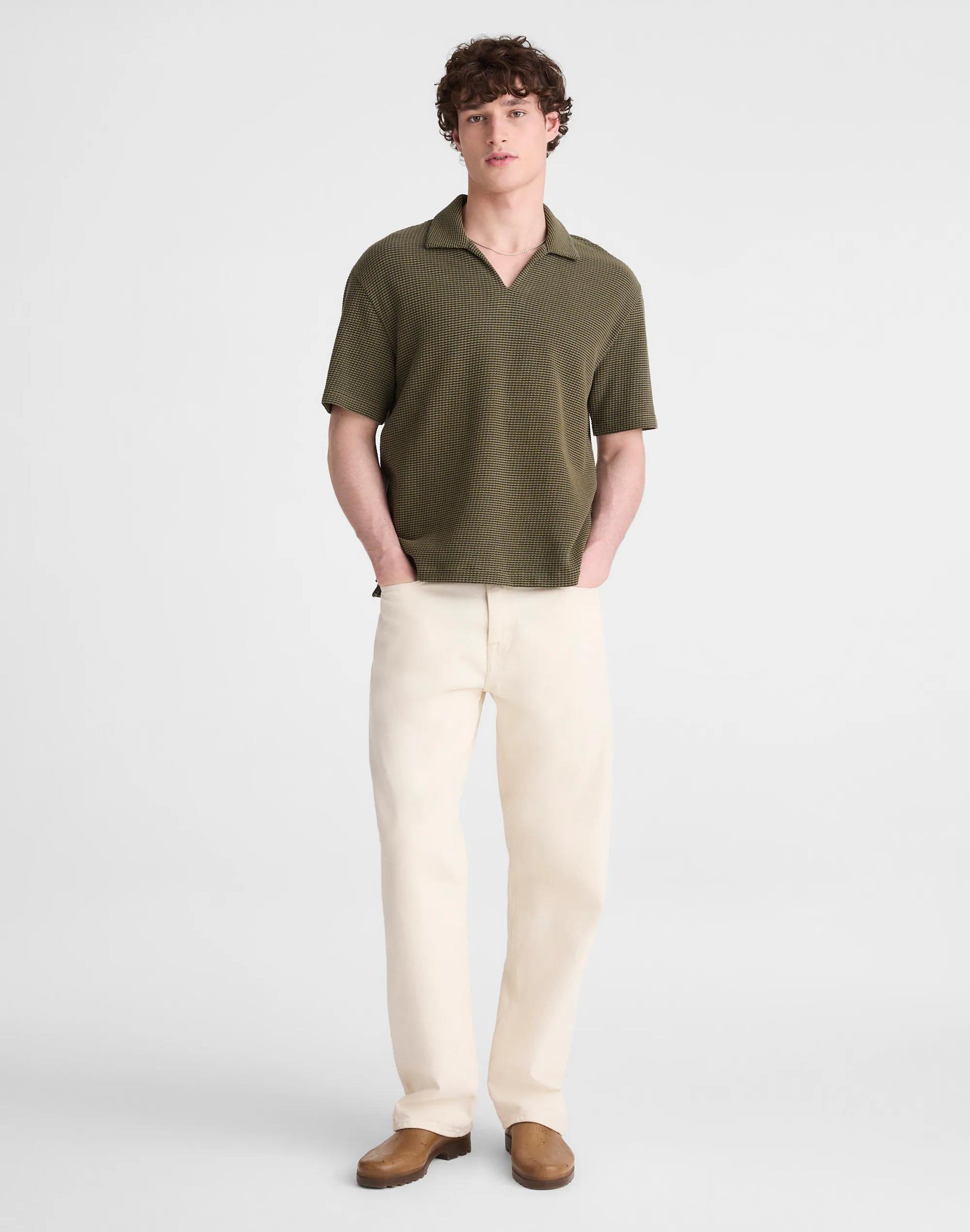 Madewell Skipper Polo in Jacquard