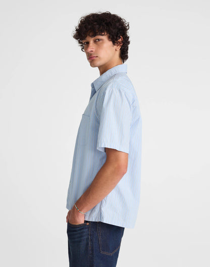 Madewell Boxy Cropped Shirt in Crisp Poplin