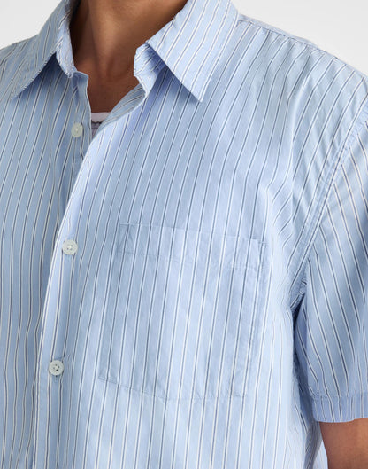 Madewell Boxy Cropped Shirt in Crisp Poplin