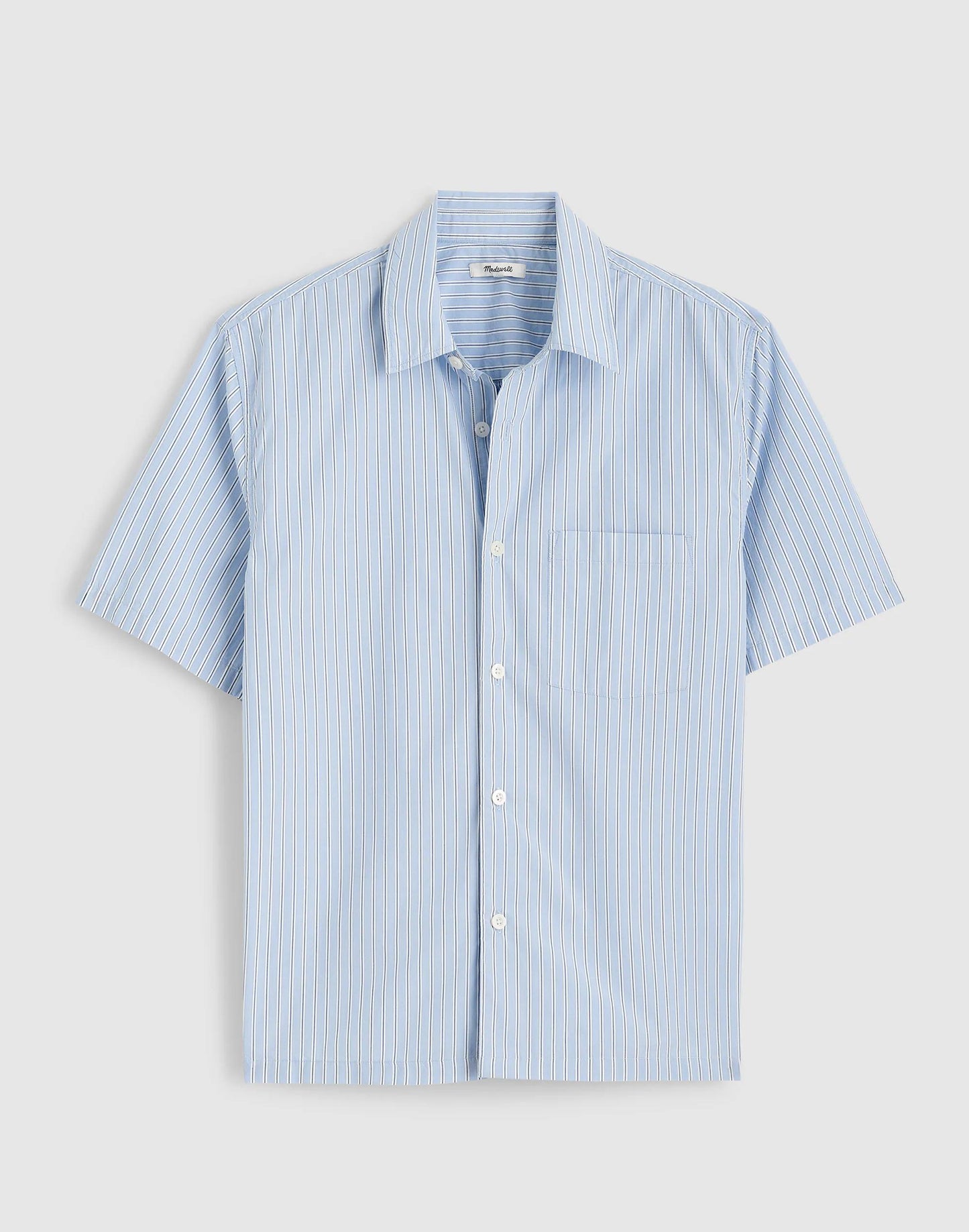 Madewell Boxy Cropped Shirt in Crisp Poplin