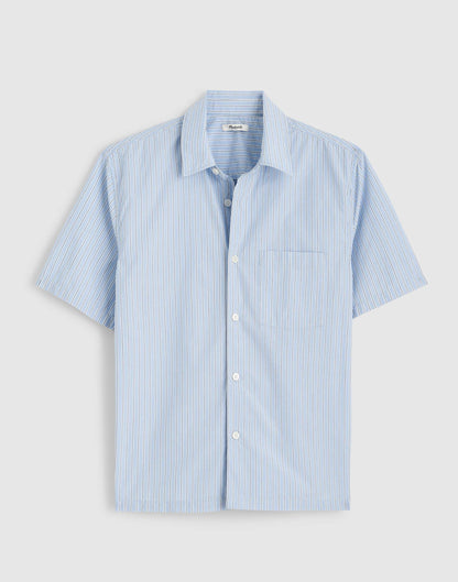 Madewell Boxy Cropped Shirt in Crisp Poplin