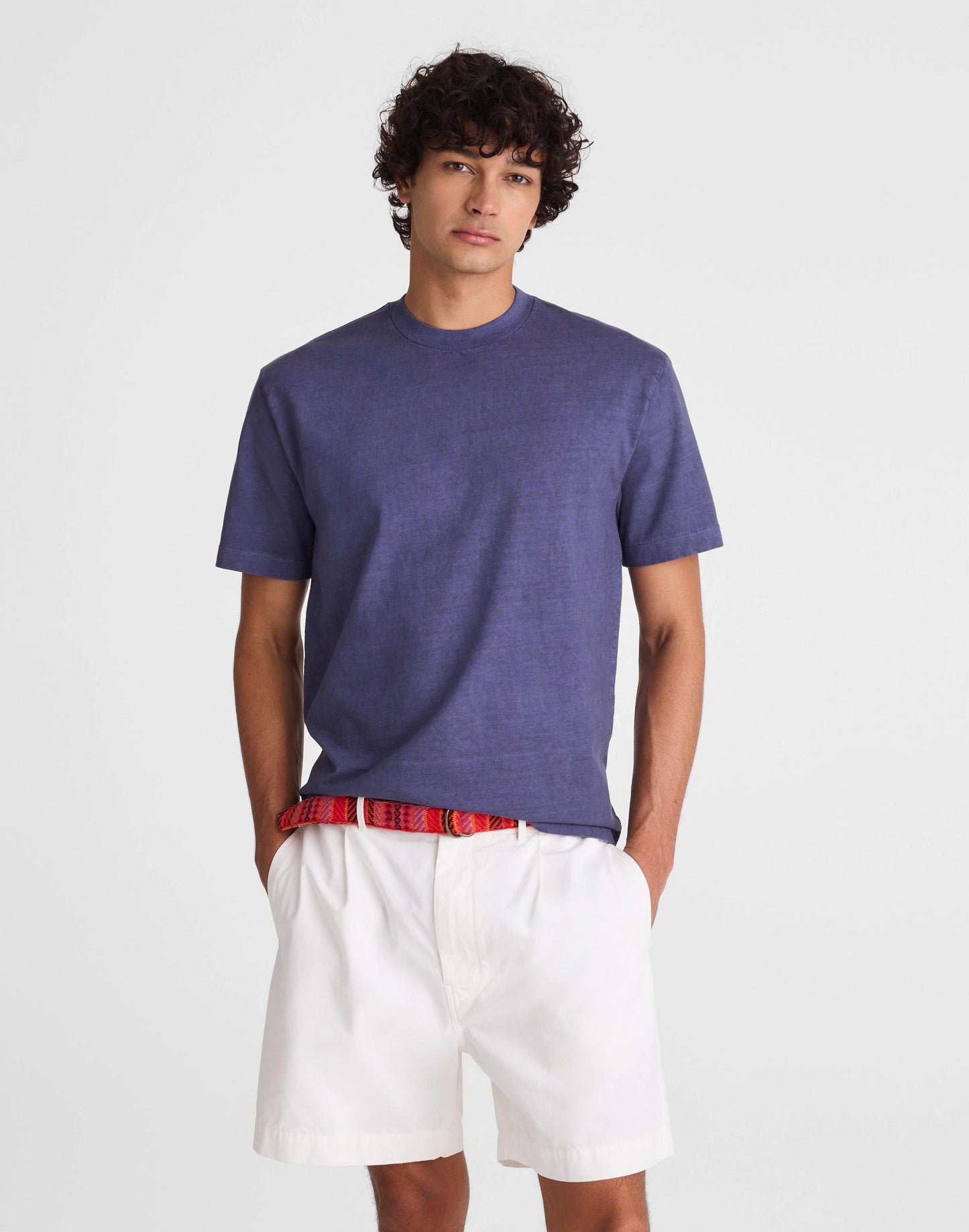 Madewell Pleated Chino Shorts in Uniform Twill