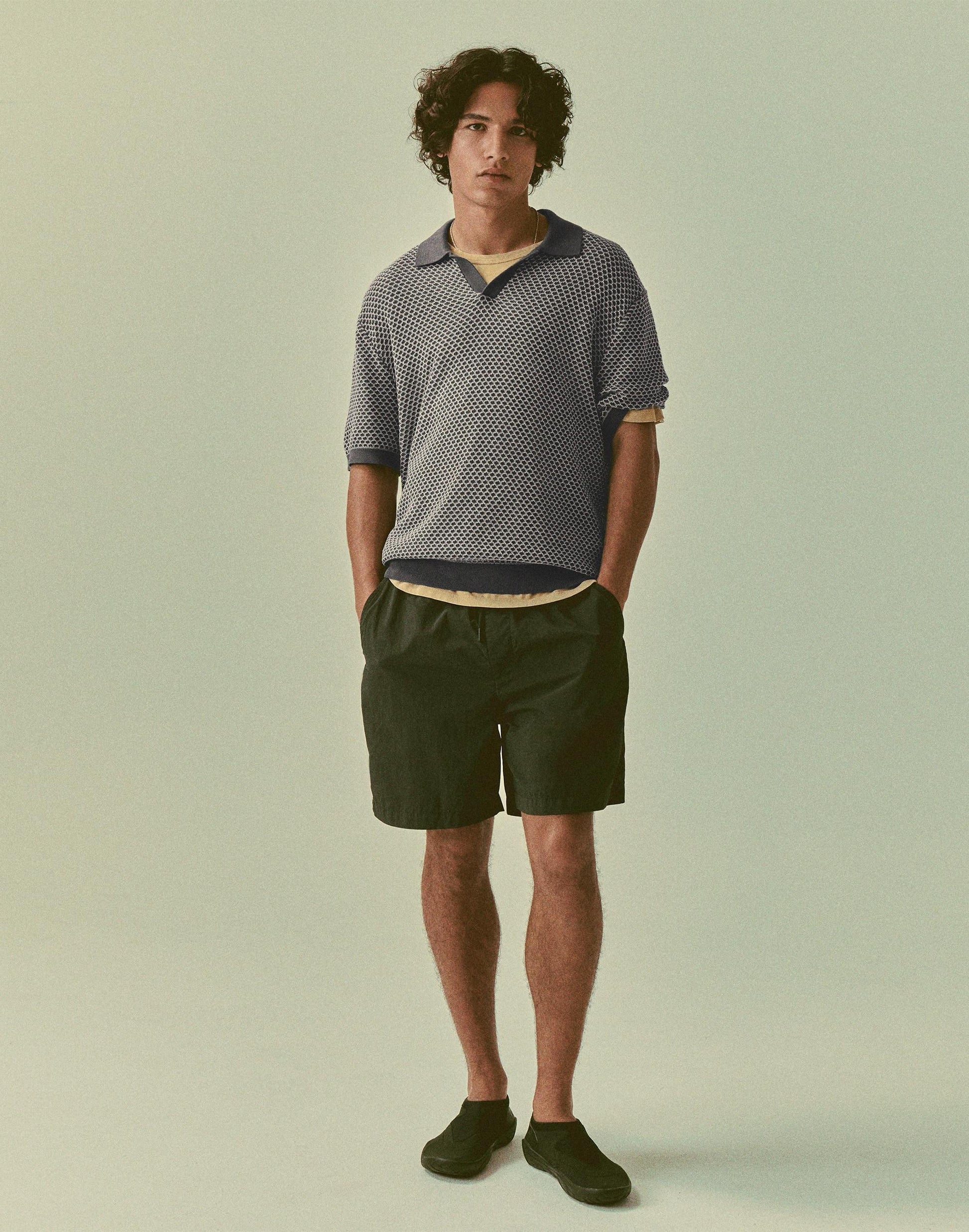 Madewell Pleated Chino Shorts in Uniform Twill