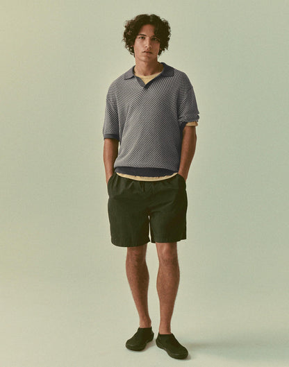 Madewell Pleated Chino Shorts in Uniform Twill