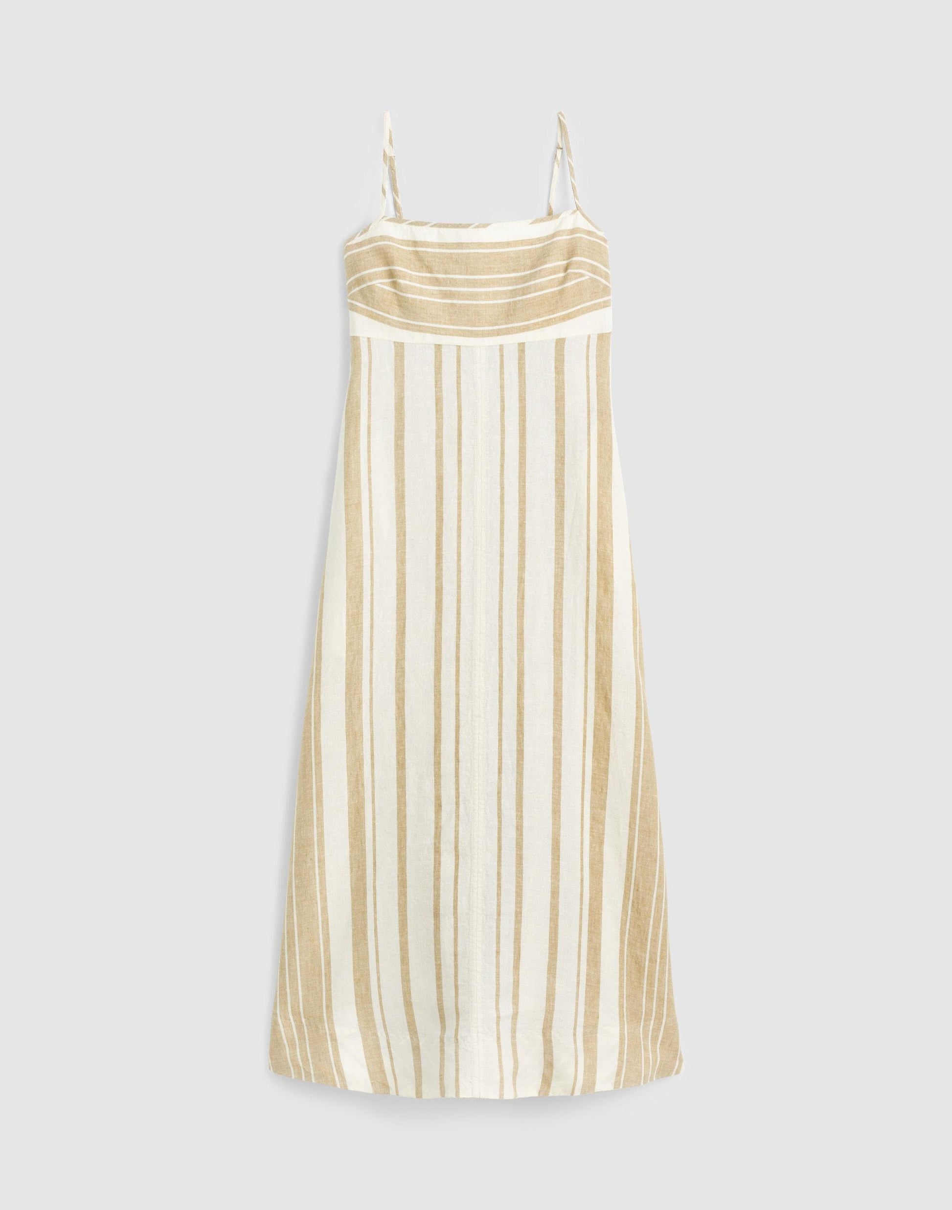 Madewell Empire-Waist Midi Dress in 100% Linen