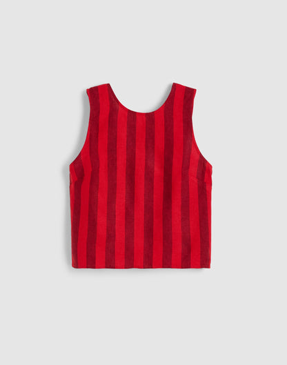 Madewell Tie-Back Shell Top in 100% Linen