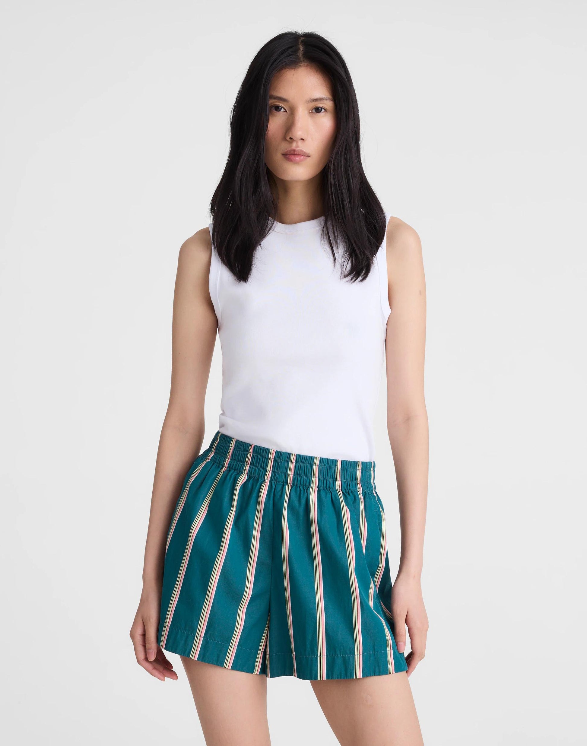 Madewell Madewell x Shopbop Pull-On Shorts in Poplin