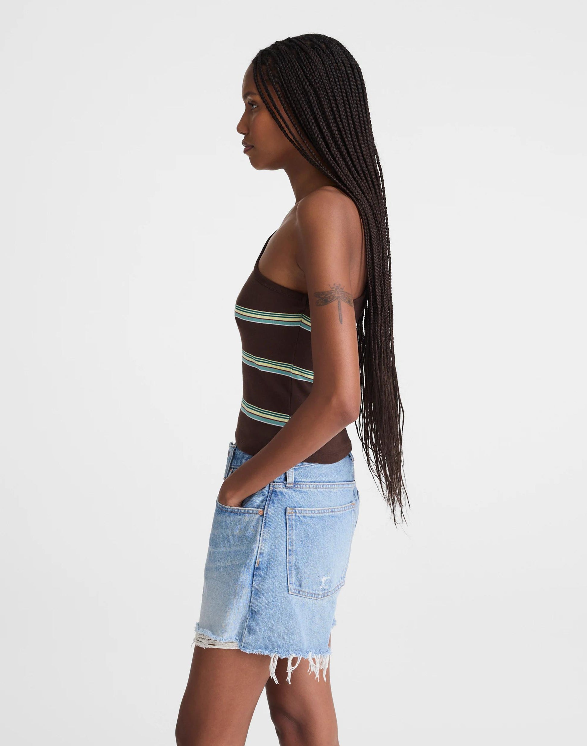 Madewell Madewell x Shopbop '90s One-Shoulder Tank in Compact Cotton