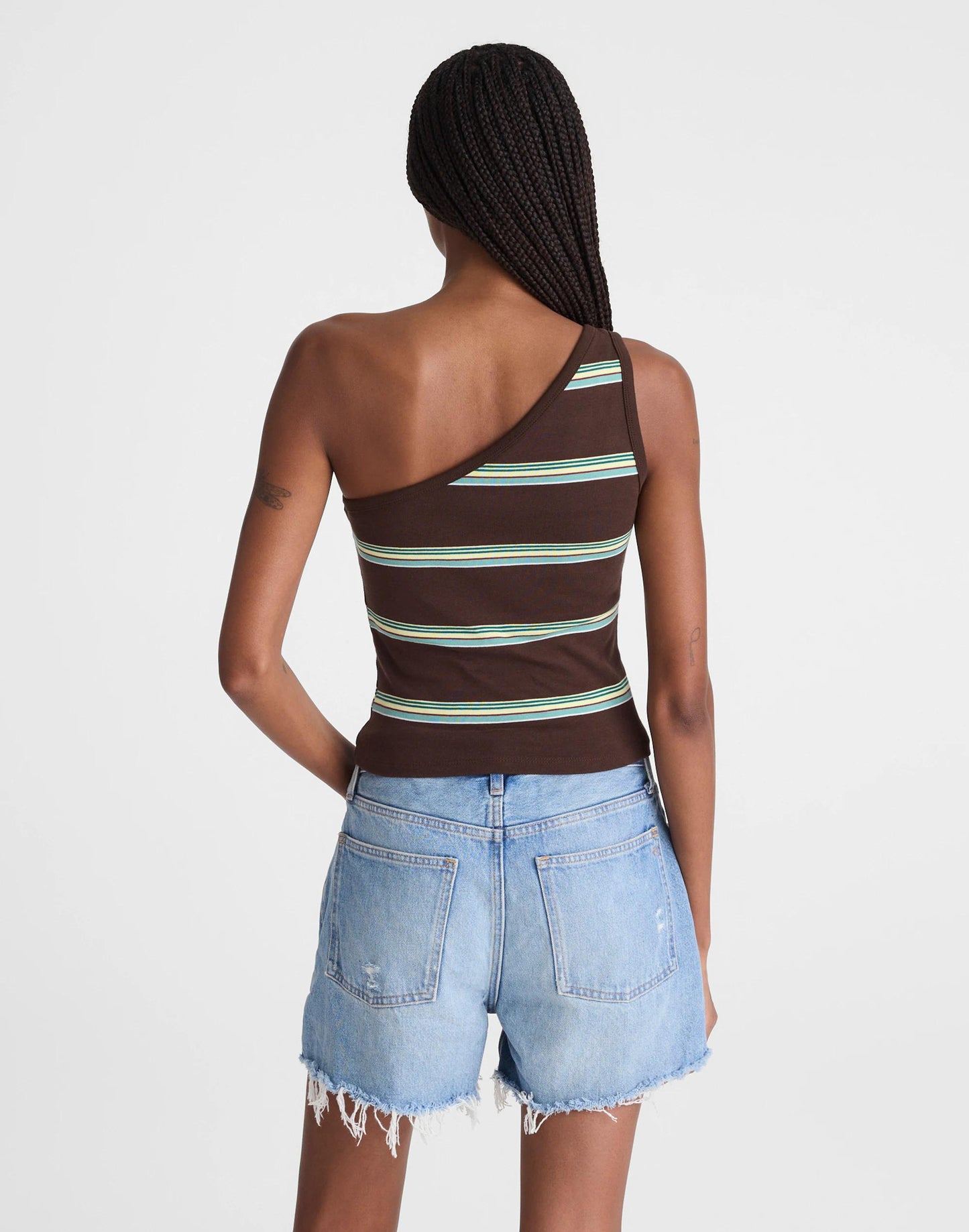 Madewell Madewell x Shopbop '90s One-Shoulder Tank in Compact Cotton