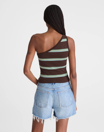 Madewell Madewell x Shopbop '90s One-Shoulder Tank in Compact Cotton