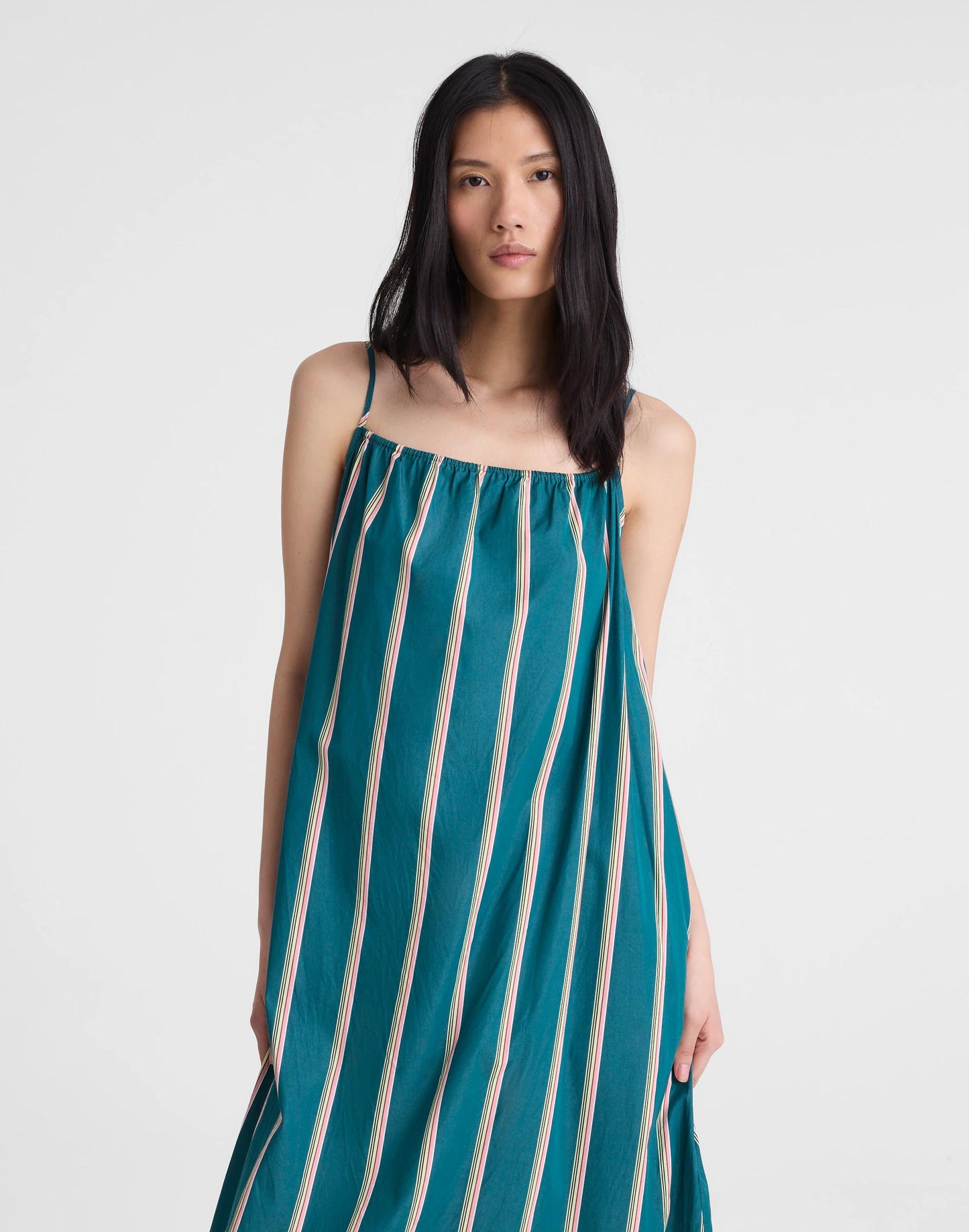 Madewell Madewell x Shopbop Gathered A-Line Midi Dress