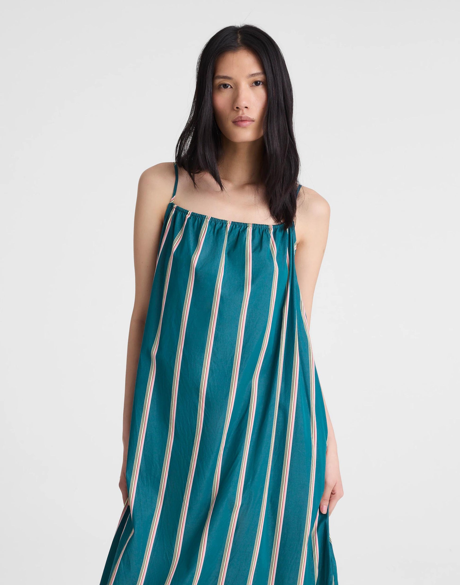 Madewell Madewell x Shopbop Gathered A-Line Midi Dress