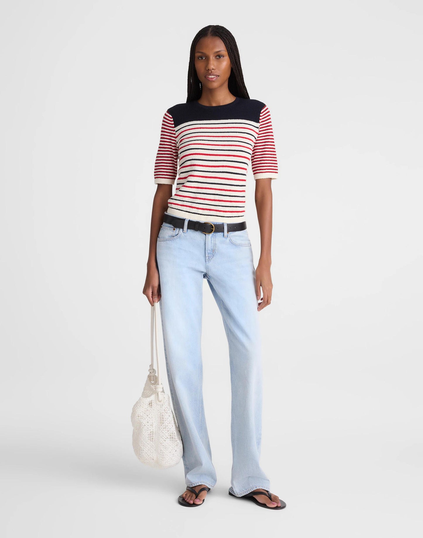 Madewell Bouclé-Knit Sweater Tee