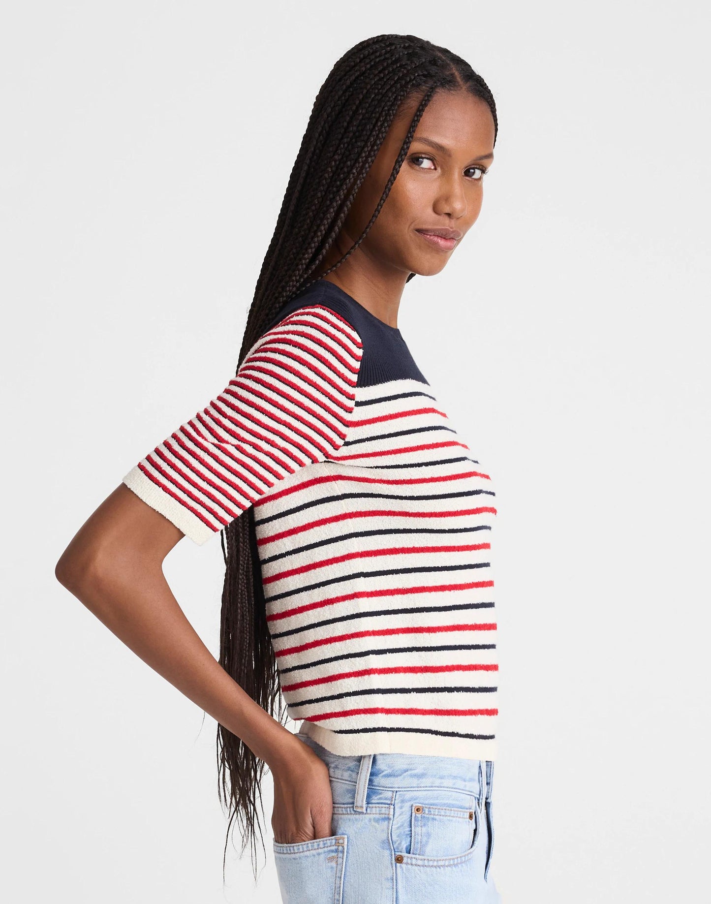 Madewell Bouclé-Knit Sweater Tee