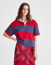 Varsity Red And Navy Stripe
