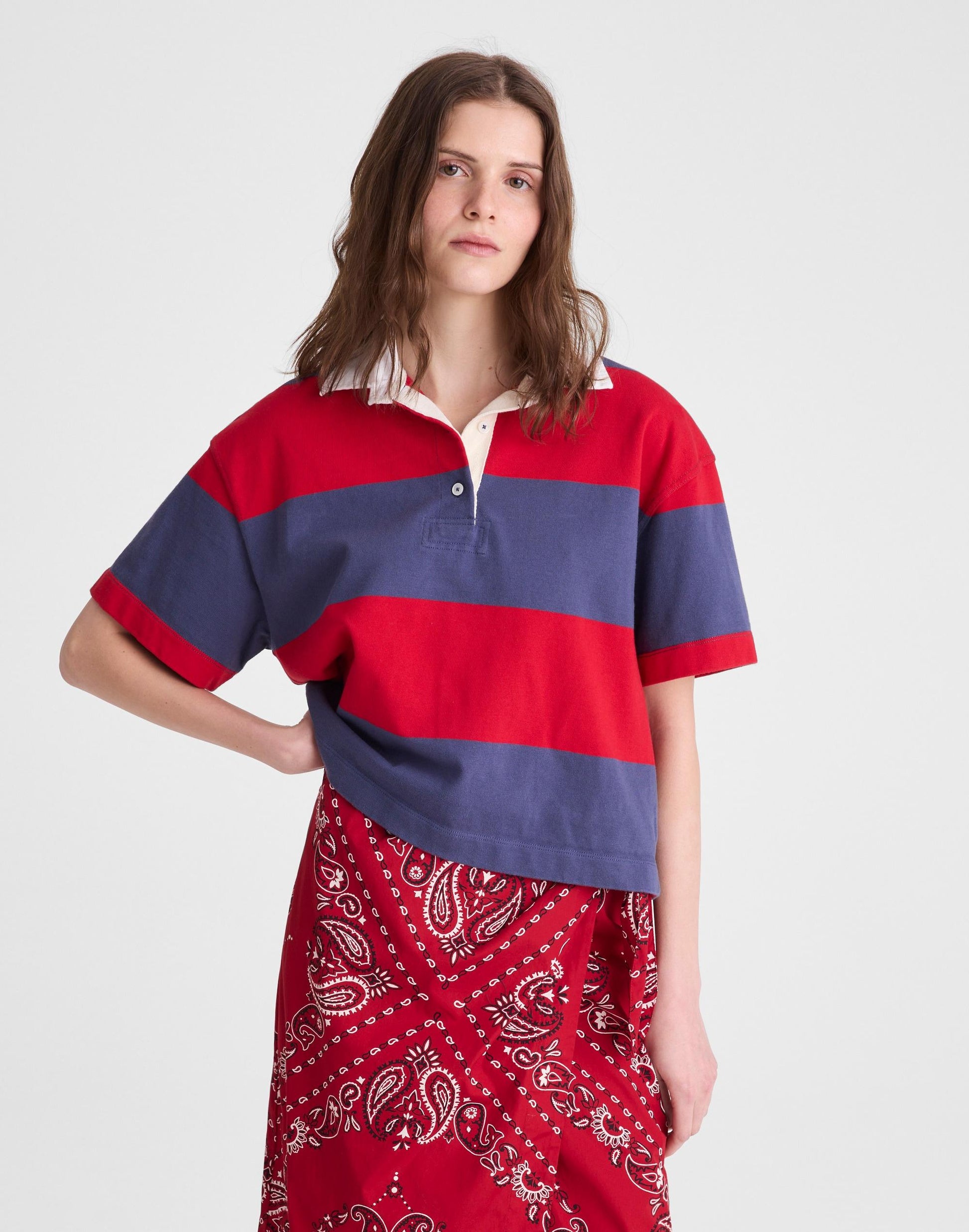 Madewell Boxy Rugby Polo
