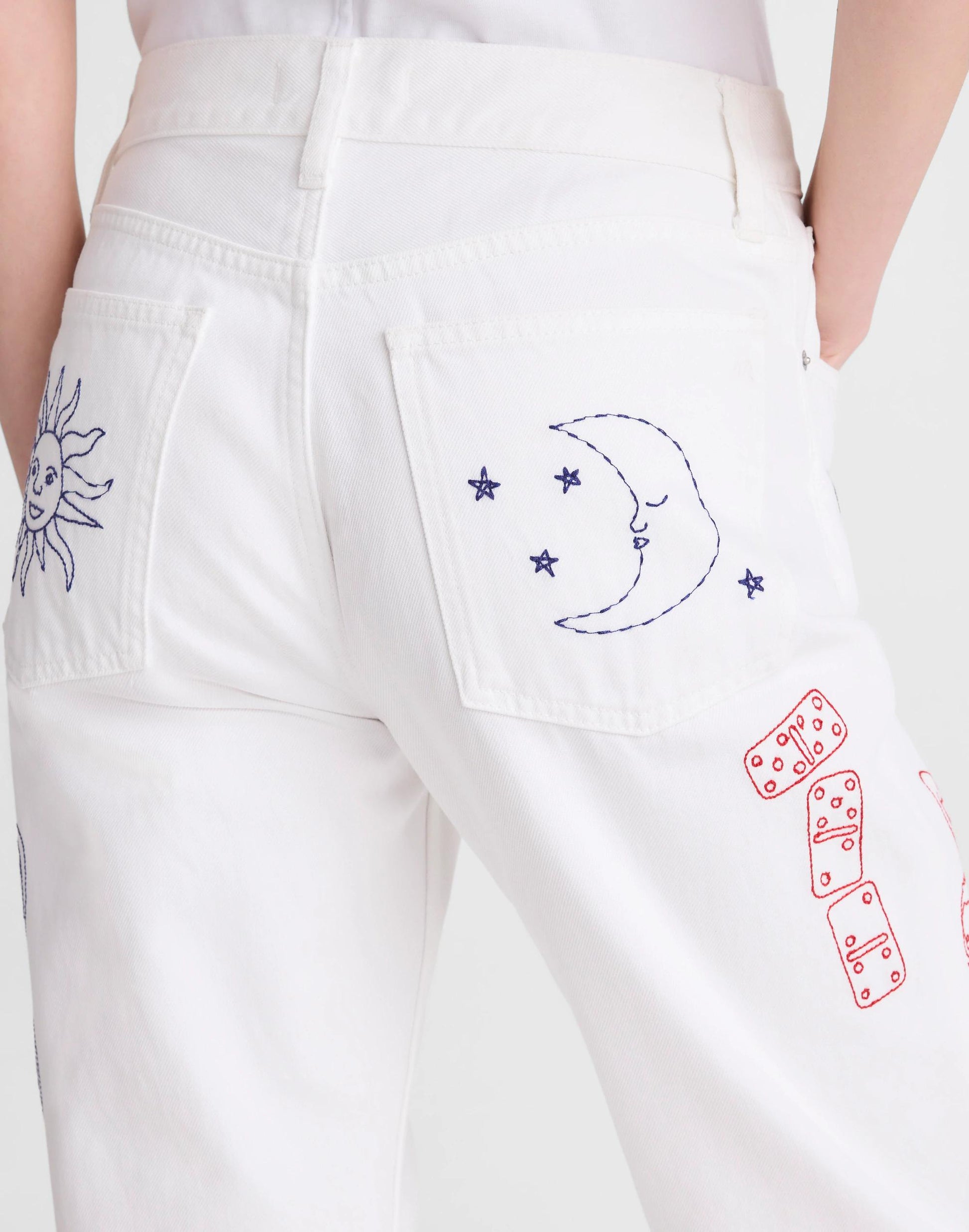 Madewell Embroidered Slim Boyfriend Jean