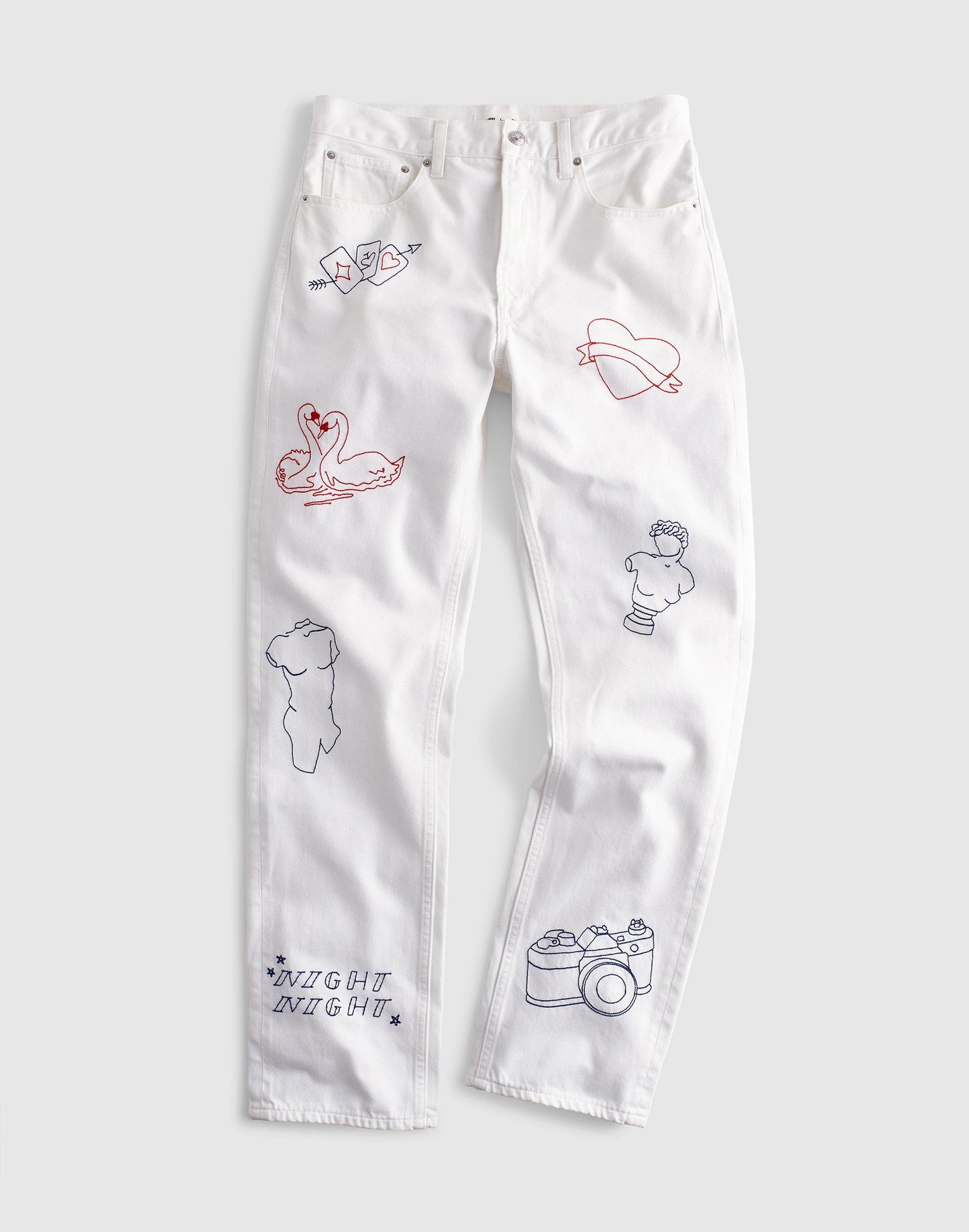 Madewell Embroidered Slim Boyfriend Jean