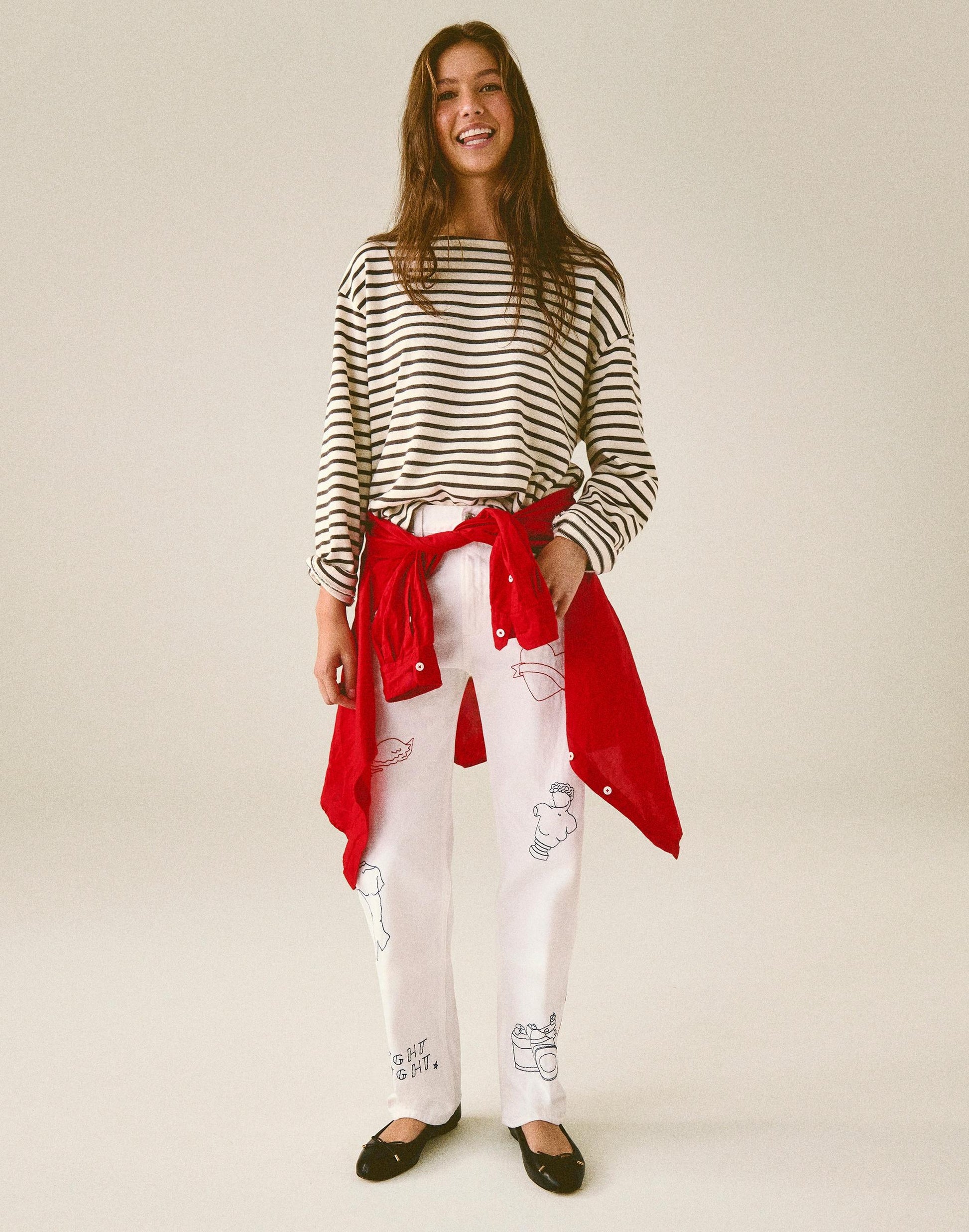 Madewell Embroidered Slim Boyfriend Jean