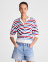 Ivory Pop Color Multi Stripe