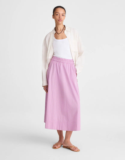 Madewell Midi Circle Skirt in Poplin