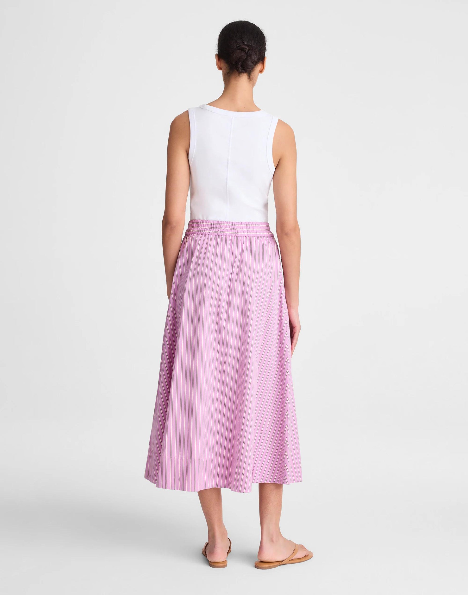 Madewell Midi Circle Skirt in Poplin