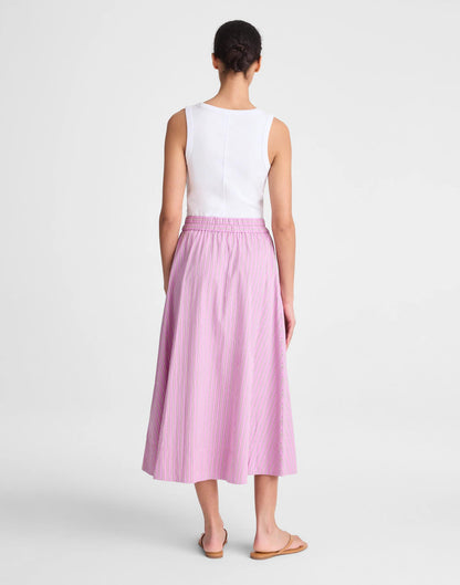 Madewell Midi Circle Skirt in Poplin