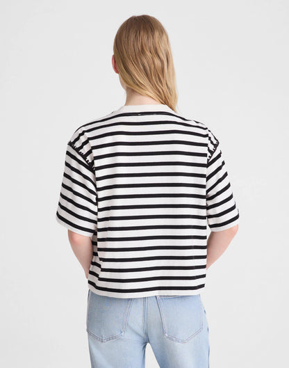 Madewell The Boxy Crop Tee in Allday Jersey